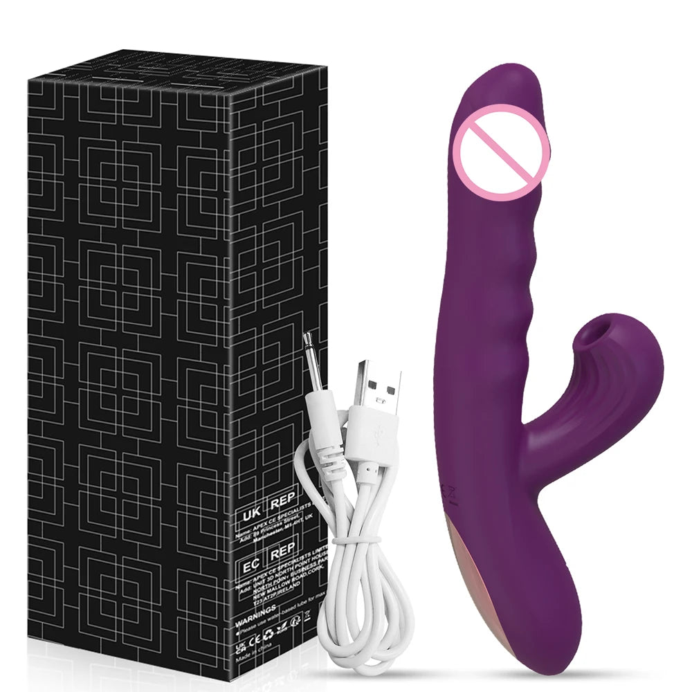 ויברטור דחיפה עם יניקה