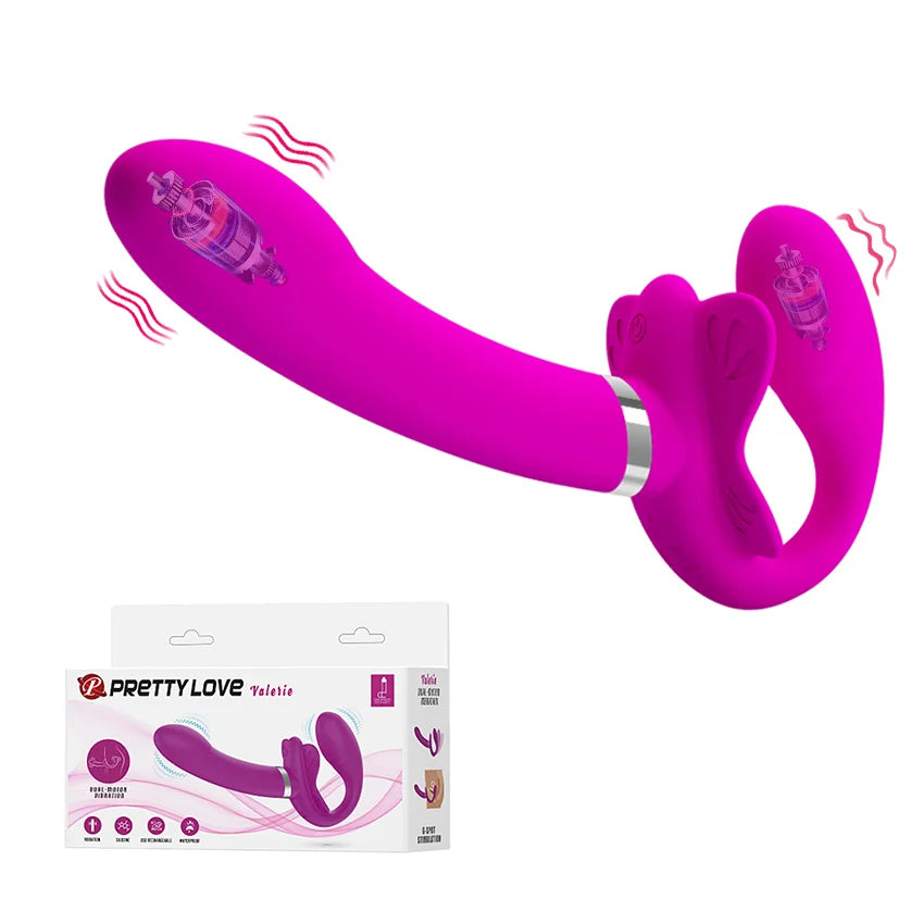 דילדו זוגי ללא רצועות לגירוי נקודת G